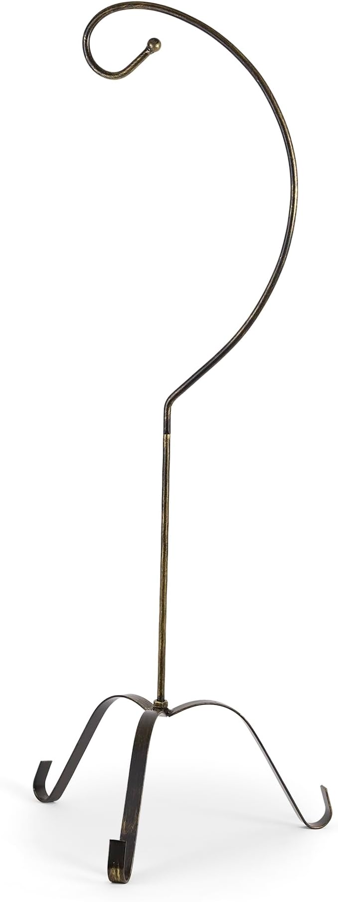 Zingz & Thingz Moroccan Style Candle Lantern Holder, Decorative Light Home Decor, Indoor & Outdoor, 41.25" Tall, Black with Stand