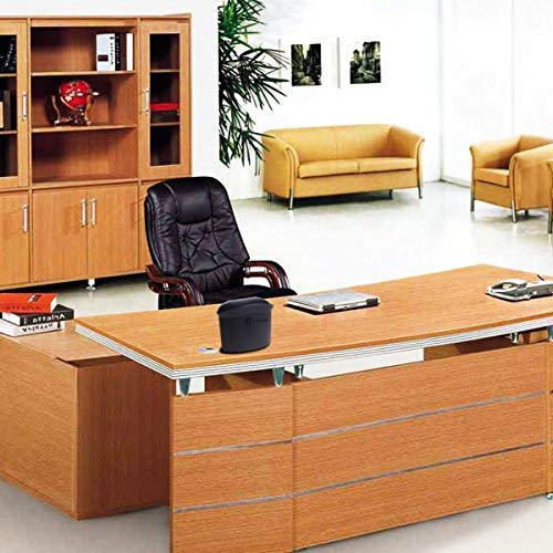 ZONETECH Portable Hanging Mini Car Garbage Can – Classic Black Trash Container - Premium Quality Automotive Universal Compact Traveling Wastebasket for Vehicle,Office,Home (2-Pack)