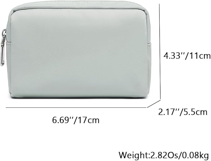 Waterproof Makeup Bag Large Capacity Women's Classic Black Wash Bag Adjustable Partition Wash Bag Brush and Cosmetic Carrying Bag… (Grey)