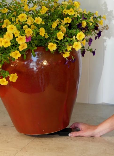 POTRISERS Large 2" x 2" x 3/4" - 12 Pieces Outdoor Plant Risers & Drainage Invisible Pot Feet Elevates up to 3 Planters, Pots, or Statues – Ideal for Patios, Decks, and Gardens