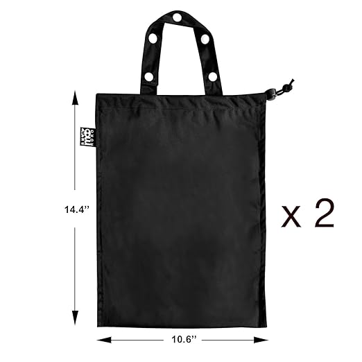 2 Pack Leakproof Car Trash Bags Detachable Waterproof Garbage Bags with Drawstring Hanging Organizer for Back Seat & Travel Black