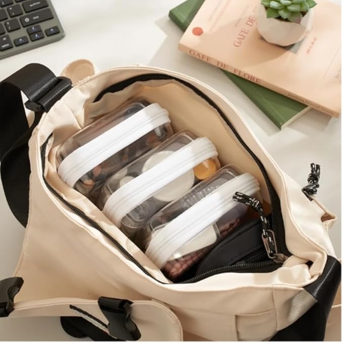 3-Pack Small Clear Hard Shell Zipper Pouches, Clear Zipper Bags, Hard Case Pouches for Purse & Diaper Bag Organizer, and Travel Essentials (3S)