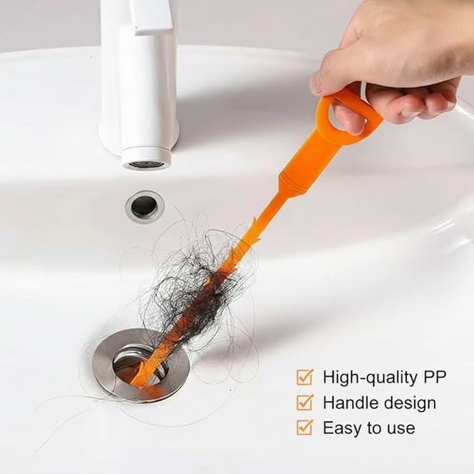 Sink Plunger, Mini Plunger with Short Handle & Drain Clog Remover, Easy to Use Powerful Unclogging Tool for Kitchen Sink, Shower Tub, Bathroom Drains, Bath