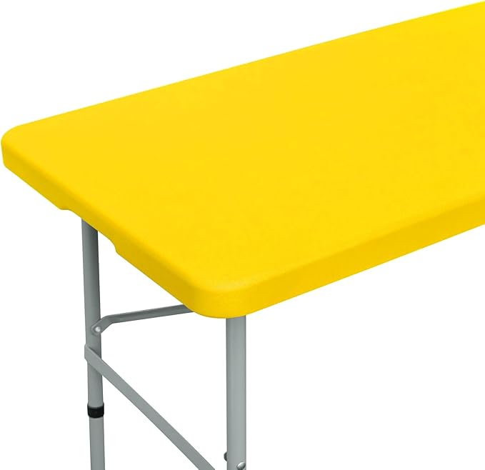 NEWISHER Fitted Rectangle Tablecloth 42 x 72 Inch Elastic Table Cloth Stretch Spandex Table Cover Gold Washable Polyester Table Top Cap Cover for Dining Picnic Camping Indoor and Outdoor