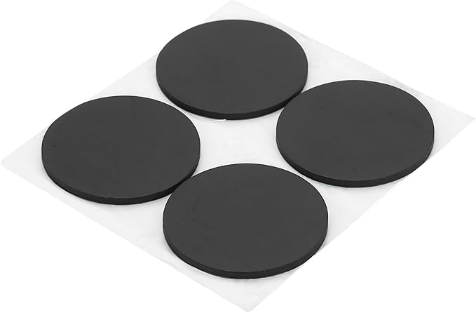 PATIKIL Non Slip Furniture Pads 1-3/4" (45mm x 2mm), 16 Pcs Adhesive Backed Round Rubber Feet Anti-Scratch Rubber Furniture Grippers for Hardwood Floor Electronics Bed Drawers DIY
