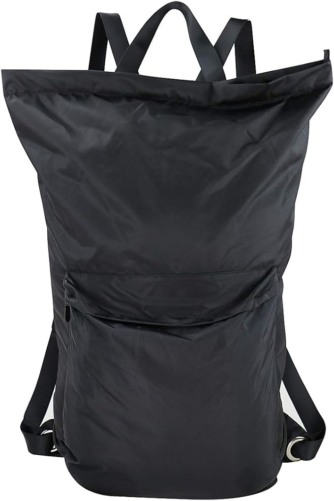 iwill CREATE PRO 24"X 35.5", Large Laundry Backpack with Shoulder Straps & Soft Pads, Zip Close & Carry Handle, Lingerie Buckle Pocket, Black