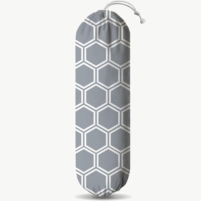 Honeycomb Plastic Bag Holder, Wall Mount Reusable Grocery Bags Holder, Washable Shopping Bags Carrierfor Home Kitchen Pantry Car, Kitchen Pattern Garbage Bag 53