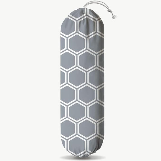 Honeycomb Plastic Bag Holder, Wall Mount Reusable Grocery Bags Holder, Washable Shopping Bags Carrier for Home Kitchen Pantry Car, Kitchen Pattern Garbage Bag 53