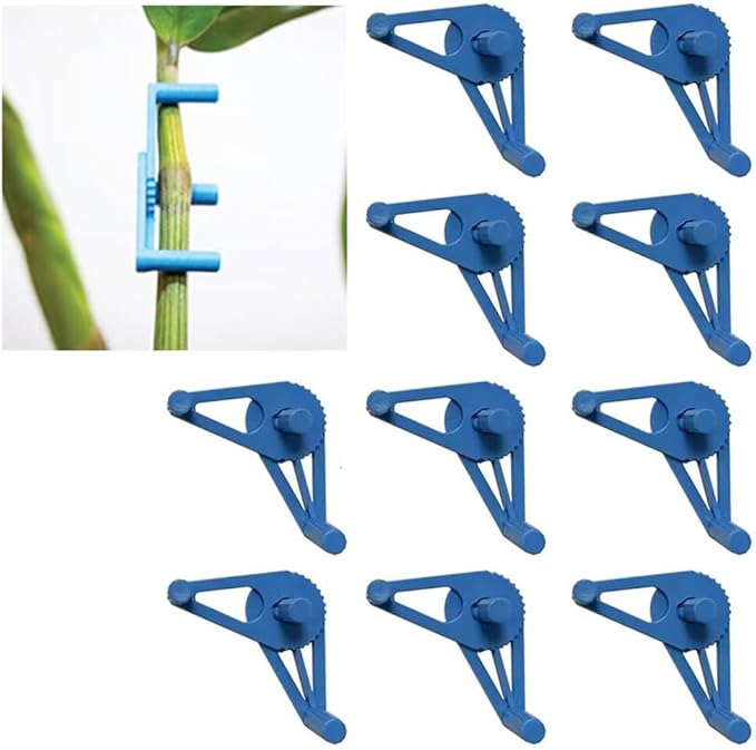 30Pcs Plant Stem Trainer Low Stress Training Clips Stem Bender Clips for Climbing Adjustable Bud Clips Plant Bender Plant Training Clips Plant Root Bender for Gardening Blue