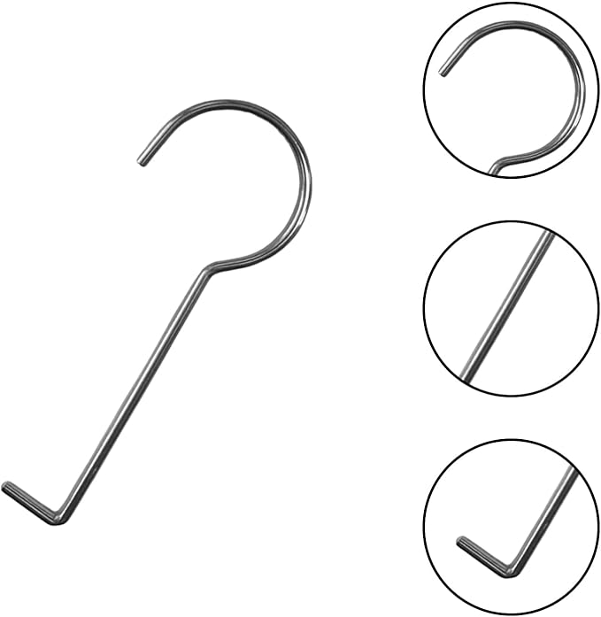 6-Pack Stainless Steel Drain Key for Linear Shower & Floor – Heavy Duty Removal Tool with Lifting Hooks, 2.5mm (0.1in) Thick, Resistant to Bending for Easy Cleaning