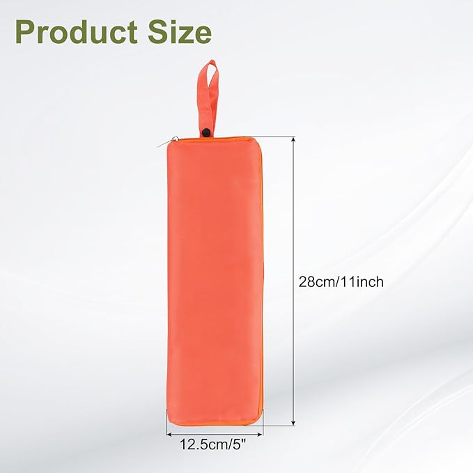 uxcell Wet Umbrella Bag, 11 x 5 Inch Waterproof Oxford Cloth Reversible Umbrella Sleeve Cover Portable Waterproof Case for Wet Travel Folding Umbrellas Travel Home Outdoor, Orange
