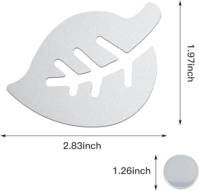 8-Pack Stainless Steel Tablecloth Weights Clips, Leaf-Shaped Metal Pendants for Outdoor & Indoor Dining Tables