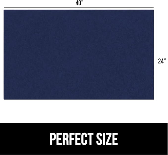 GORILLA GRIP LeakGuard Non-Adhesive Under Sink Mat for Kitchen Cabinet, 24x40, Waterproof Quick Dry Shelf Liner, Durable Absorbent Felt Mats for Bathroom Sinks, Cabinets, Dresser, Easy to Trim, Navy