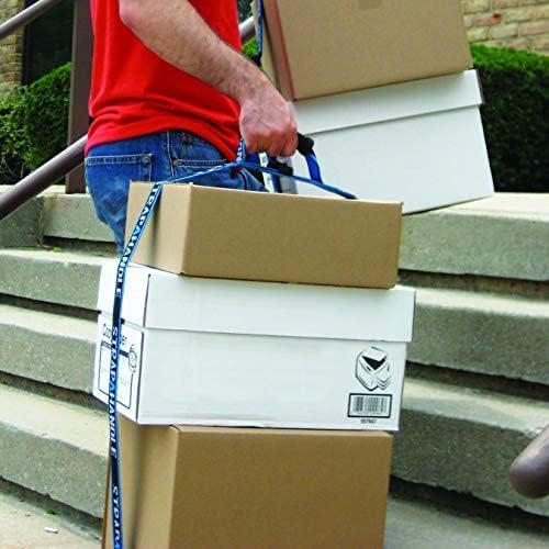 8' Carry Strap with Handle | Adjustable Belt | Easy, Safe, Secure, Lifting, Moving, Carrying Heavy Boxes, Groceries | Best Luggage Strap (Strap-A-Handle 8ft. Length, 50lb. Capacity)
