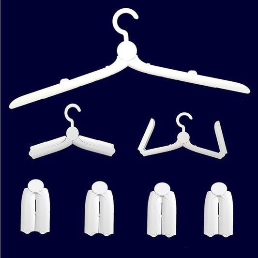 4pcs Foldable Hanger Travel Clothes-Hanger Portable Mini Drying Rack for Trips