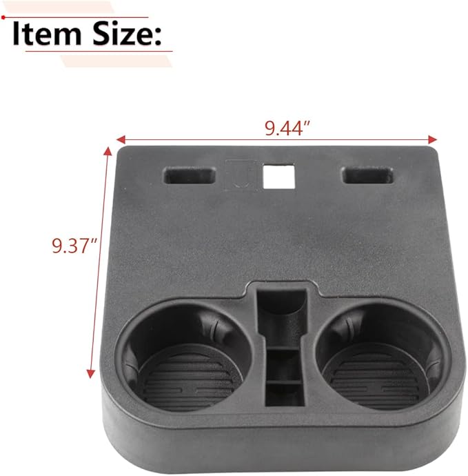 RLB-HILON Front Console Cup Holder Compatible with Ford F150 2015-2020 and Ford F-Series Super Duty 2017-2022 Year, Center Cup Holder Under Front Seat Bottom, HC3Z-2813562-AB