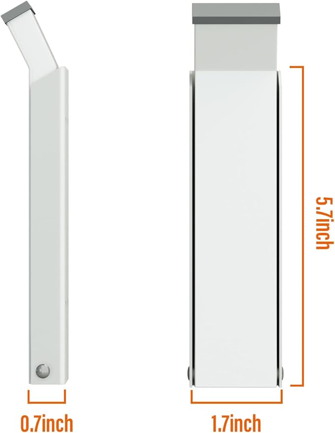 Door Stopper, Door Holder, No Drilling Door Stoppers, Easy Pedal Kick Down Door Stop (White x 1 Pack)