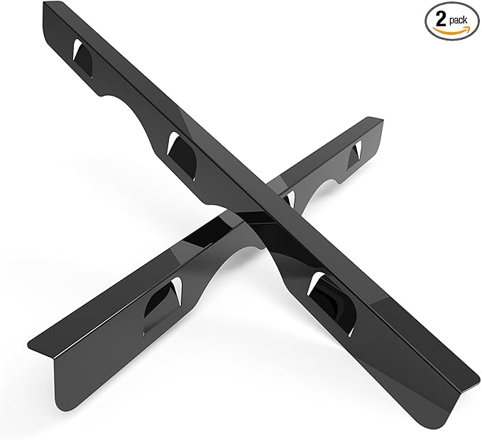 Stove Gap Covers 316 Thick Stainless Steel,2 Pack 23.2" Fixed Stove Gap Filler,Heat Resistant Stove Gap Guards,Between Stove and Counter Slide In Range Trim Kit for Kitchen,Upgrade Shiny Black