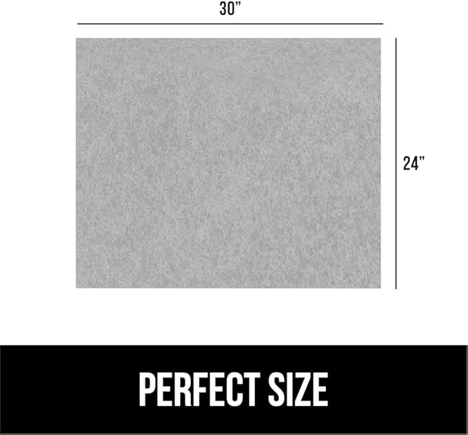GORILLA GRIP LeakGuard Non-Adhesive Under Sink Mat for Kitchen Cabinet, Waterproof Quick Dry Shelf Liner, Durable Absorbent Felt Mats for Bathroom Sinks, Cabinets, Dresser, Easy Trim, 24x30 Light Gray