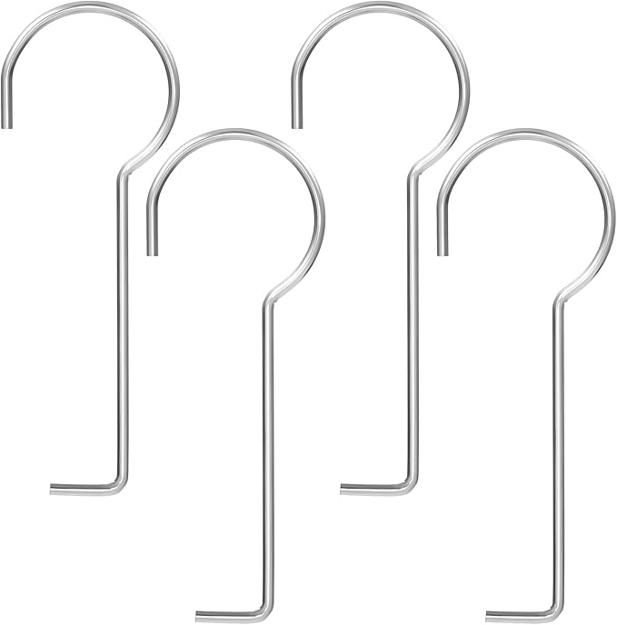 4PCS Drain Lifing Hooks for Shower,Drain Key Steel Grille Puller Lift Out Key 9.9 * 3.1 * 0.24cm for Shower Drain Cleaning Shower Removal Tool Not Easy to Bend