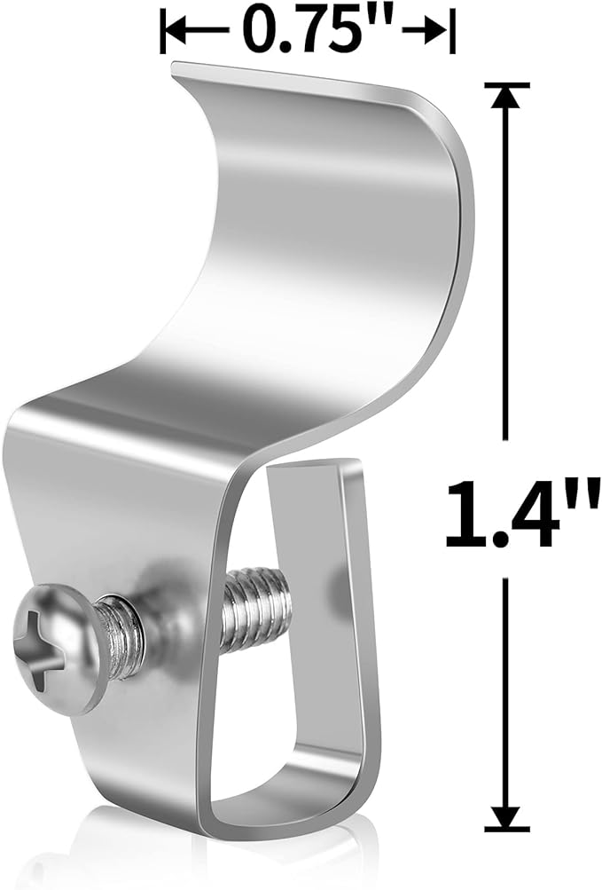 Antimbee Vinyl Siding Clips,20-Pack No-Hole Outdoor Camera Mount,Vinyl Siding Hanger for Blink, Arlo, Ring, No-Damage, No Drilling, Weatherproof-304 Stainless Steel Home Siding Hooks - New Upgrade