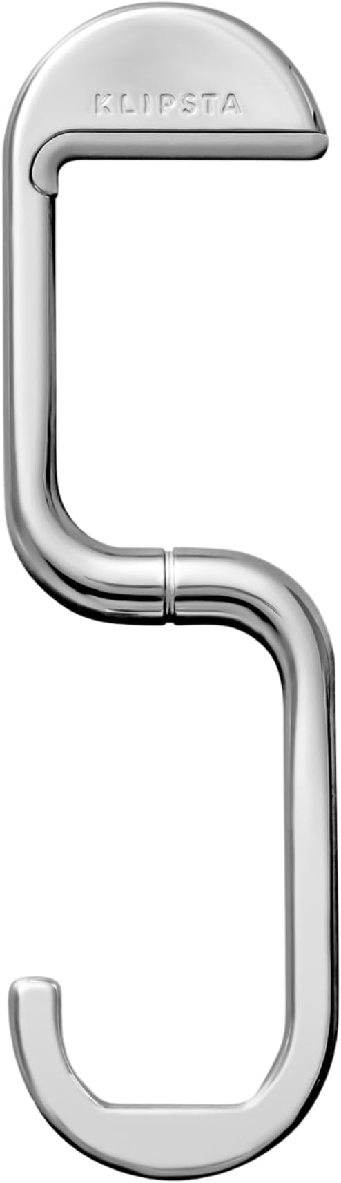 FLIP Bag Hook - Newly Redesigned. Portable Purse Hanger for Table with Magnetic Closure - Now Holds up to 50 lbs. (Silver)
