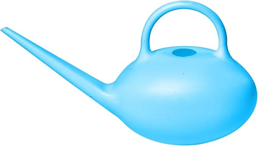 ZXJ Small Plastic Watering Can - 1/4 Gallon - for Home Plant Garden - Blue