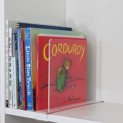 CY craft Acrylic Shelf Divider,Wood Shelf Dividers,Clear Closet Shelf Separators Clothing Organizer Perfect for Bedroom Shelving Organization and Kitchen Cabinet Shelf Storage,6 PCS