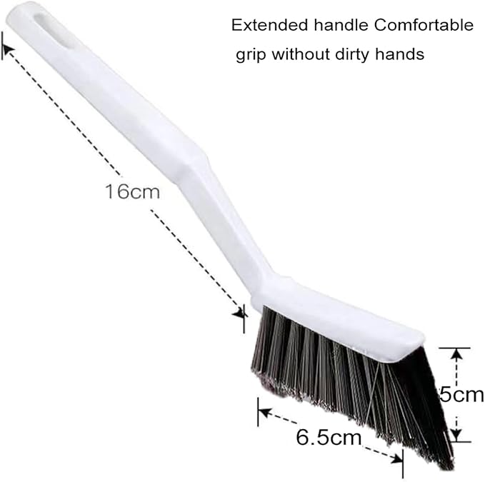 Crevice Brushes for Cleaning, Gap Cleaning Brush with Long Stiff V-Shaped Bristles Household Use for Bathroom/Tiles/Kitchen（4pcs）