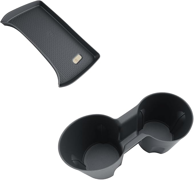 BIBIBO 2024 2025 2026 Crosstrek Center Console Organizer for 2023-2026 Subaru Crosstrek/2024-2026 Subaru Impreza Insert Cup Holder+ Wireless Charging Mats Crosstrek Insert Tray Organizer