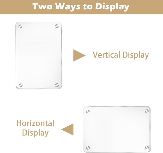 4Pcs Acrylic Magnetic Personalized Photo Holder, Car Accessories Car Photo Holder Car Visor Clip, Personalized Car Picture Frame, Suitable for Adding Family or Personal Photos