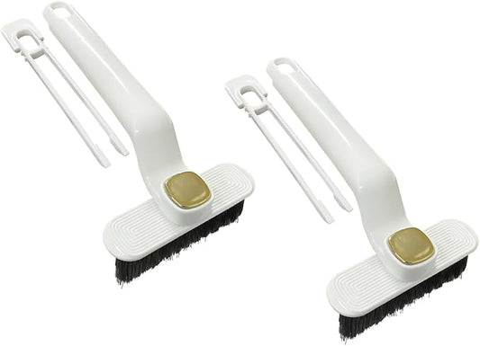 2pcs Crevice Cleaning Brush for Bathroom,Multi-Function Rotating Crevice Cleaning Brush, 2024 New Hard Bristle Crevice Gap Brush Tool for Bathroom Kitchen Narrow Small Spaces