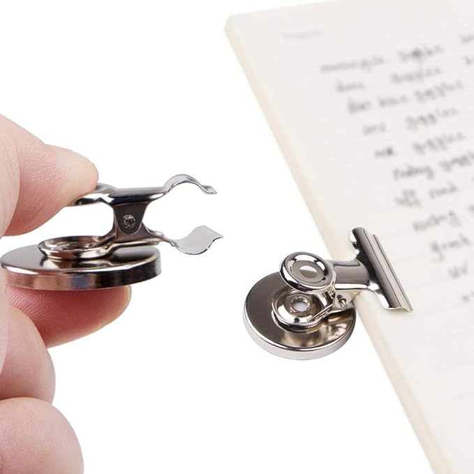 VNDUEEY 200 Pack Magnetic Clips Fridge Magnets, Magnetic Paper Clip, Whiteboard Magnets Refrigerator Magnet, Strong Magnet Clips for Home, Office,Teaching, School Locker