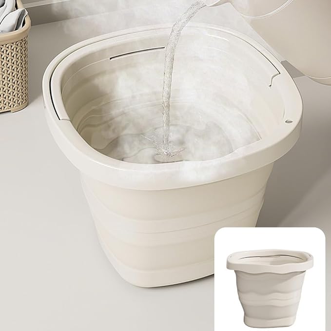 2.6 Gallon (10L) Collapsible Buckets,Large Capacity,Portable Foldable Water Pail for Outdoor Garden Cleaning, Car Washing, Camping, Fishing