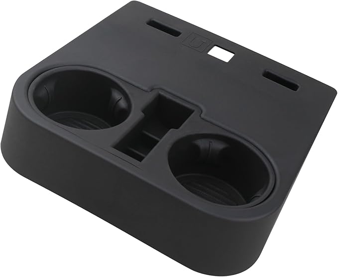 TQPONLY Center Console Floor Cup Holder Insert Fitment 2015-2020 Ford F150 F250 F350 F450 Super Duty Truck Accessories Jump Seat Cup Holder