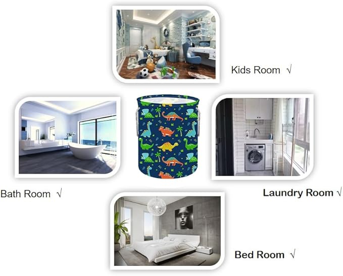 Round Laundry Basket Storage Bins Nursery Hamper Gift Baskets for Home,Office,Home Decor