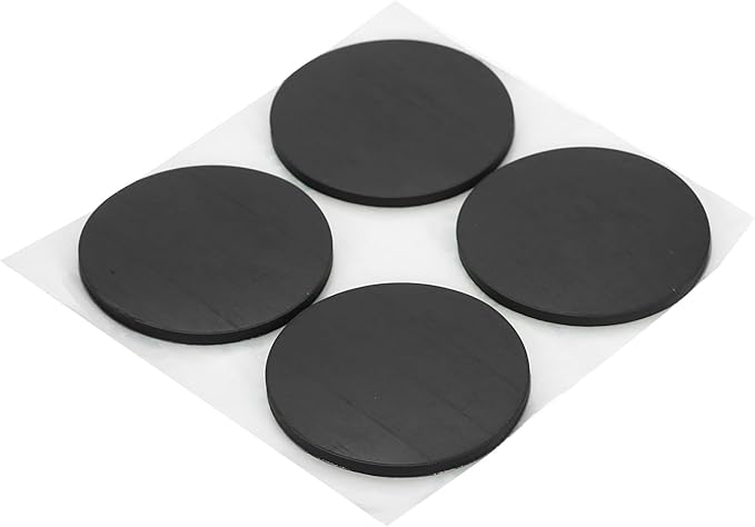 PATIKIL Non Slip Furniture Pads 1-9/16" (40mm x 2mm), 16 Pcs Adhesive Backed Round Rubber Feet Anti-Scratch Rubber Furniture Grippers for Hardwood Floor Electronics Bed Drawers DIY
