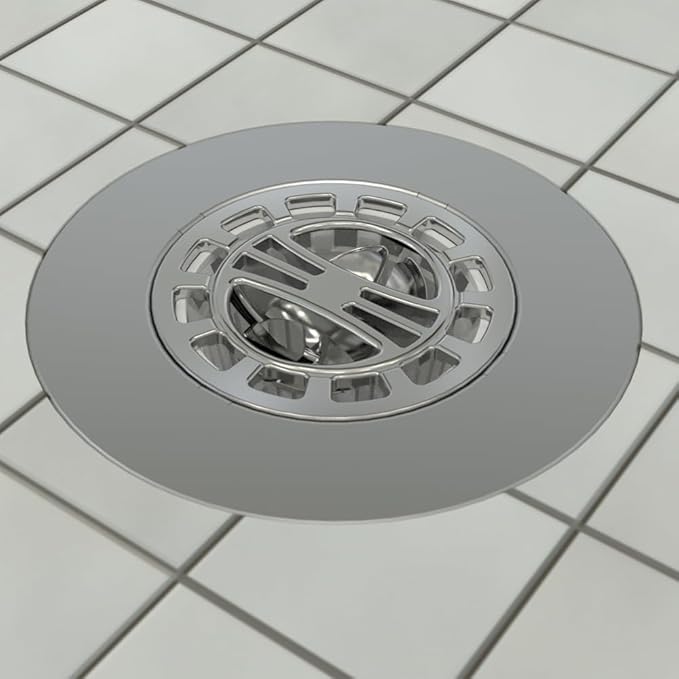 Danco, Inc. 3-Inch Hair Catcher for Stand-Alone Shower 10529, Pack of 1, Chrome in-Drain