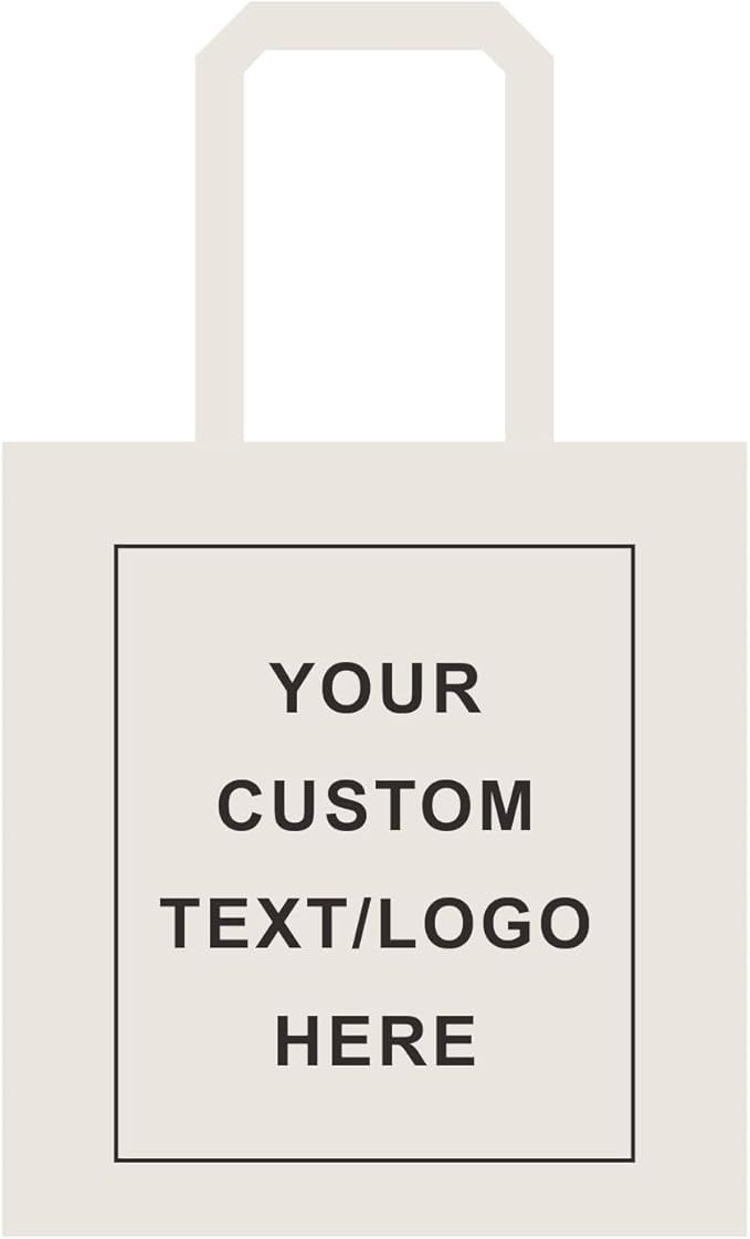 TOPDesign 240-Pack Custom Cotton Tote Bags with Logo, Bulk Personalized Cloth Bags, Suitable for DIY, Advertising, Promotion, Gift, Activity