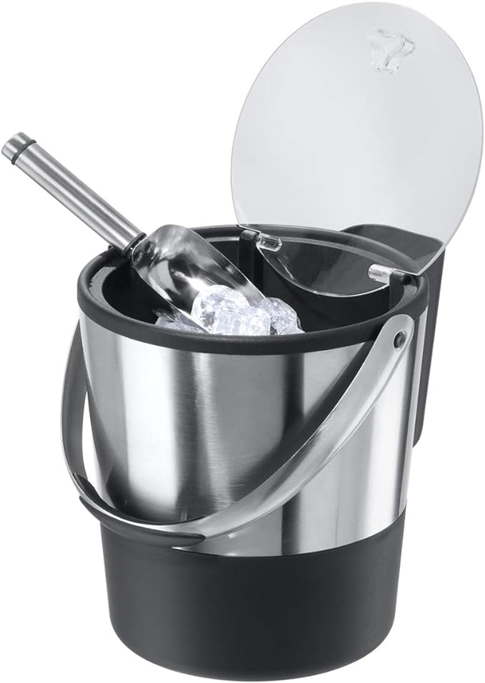 Oggi Insulated Ice Bucket (4 Quart) and Acrylic Oval Party Tub