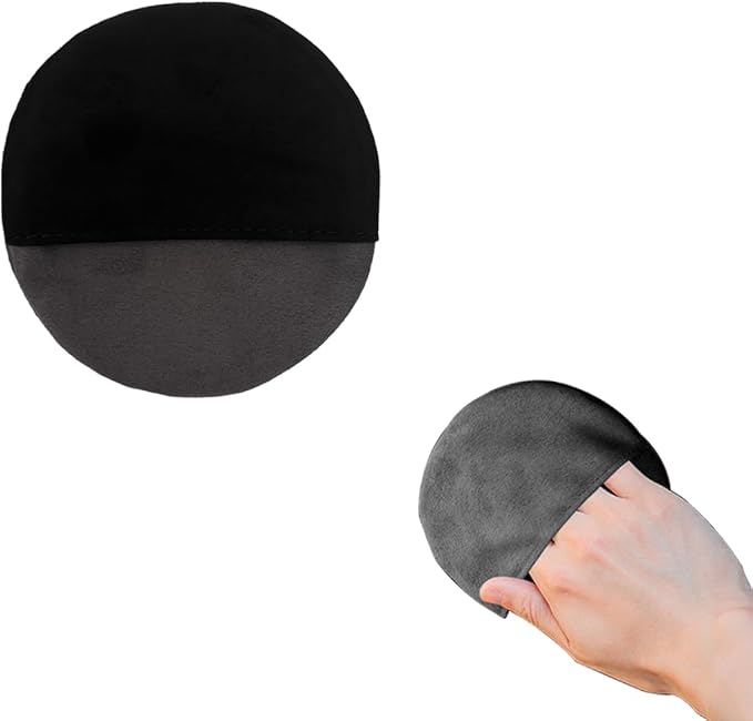 Car Screen Cleaner, 4.33"×4.33" Round Microfiber Cloth Auto Cleaning Wipes, Reusable Non-Scratch Touchscreen Cleaning Pad for Dashboard LCD Display Laptop, Car Accessories
