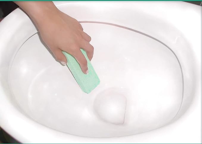 Compac's Magic-Stone Porcelain Cleaning Stick - Toilet Bowl Cleaner, Advanced Green Technology, Handy Toilet Cleaner Easily Scrubs/Removes Stubborn Lime Stains from Porcelain or Bathroom Fixtures (1)