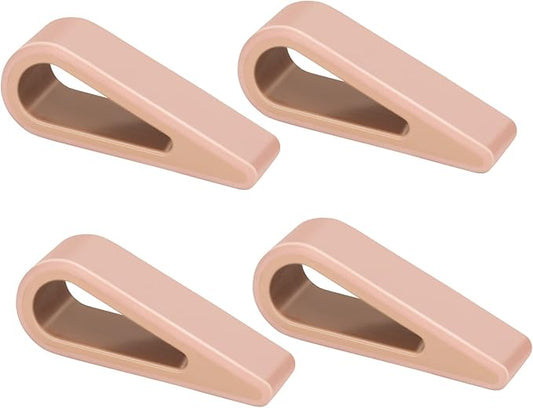 SUPBEE Universal Laptop/Computer Keyboard Stands, [4 Pack] Rubber Tilting Wedge Riser Holder for Desk, Ultra Compact Portable Ventilated Stand & Elevated Feet for Notebook Keyboard - Pink