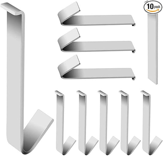 10 Pack Aluminum Alloy Hook Without Require Drilling, Hooks for Fiber Cement Board Siding(Installation Tool Included)