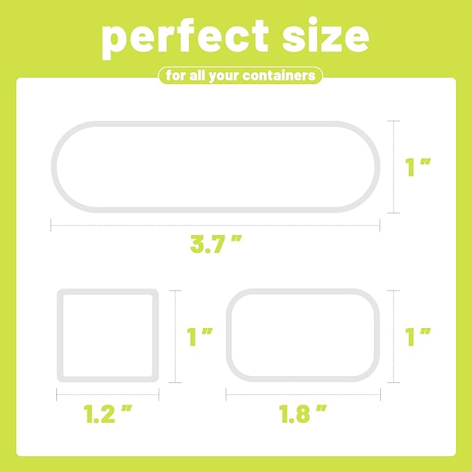 132 Pieces Removable Food Labels Stickers Waterproof Kitchen Labels for POP Food Storage, Home Organization with Marker Pen, 3 Sizes (Colorful)