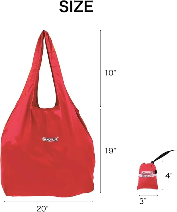 Compact Reusable Grocery Tote Bag – Lightweight, Foldable & Packable Shopping Bag for Travel