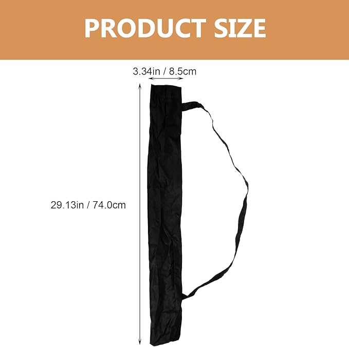 Umbrella Protective Cover with Shoulder Straps Reusable Waterproof Umbrella Bag for Rain Portable Folding Storage for Long Reverse Umbrellas 29X3.5 Inch