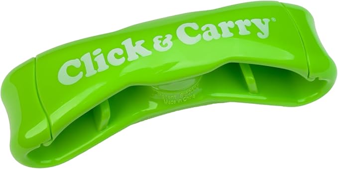 Click & Carry Grocery Bag Holder & Plastic Bag Carrier With Gel Padded Handle - Hands-Free Shopping Assistant for Multiple Bags, Paint Cans & Luggage - 100lb Capacity, As Seen on Shark Tank