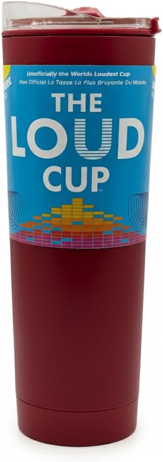 The LoudCup Blow Horn Tumbler, Cheer & Sip 2-in-1 Reusable Water Bottle with Built-In Horn for Sports Games, Tailgates, Parties & Events, BPA-Free