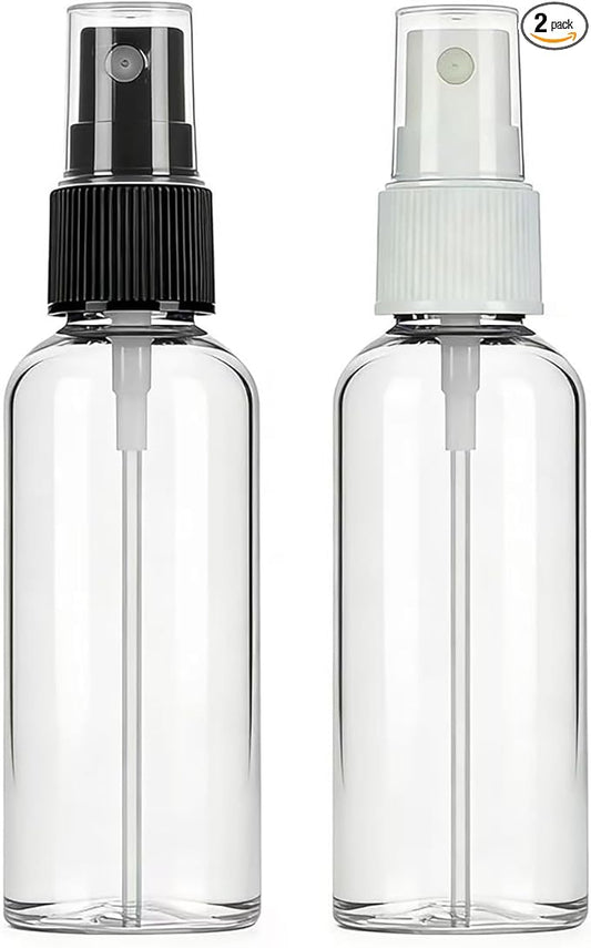 1 Oz Travel Spray Bottles, Thickened Reusable Refillable Plastic Sprayers 2 Pack